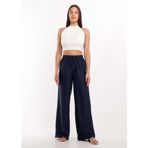 Nyakán megkötős nyitott hátú crop top