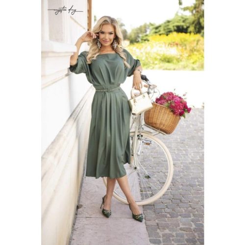 Mystic Day Dolly khaki midi ruha